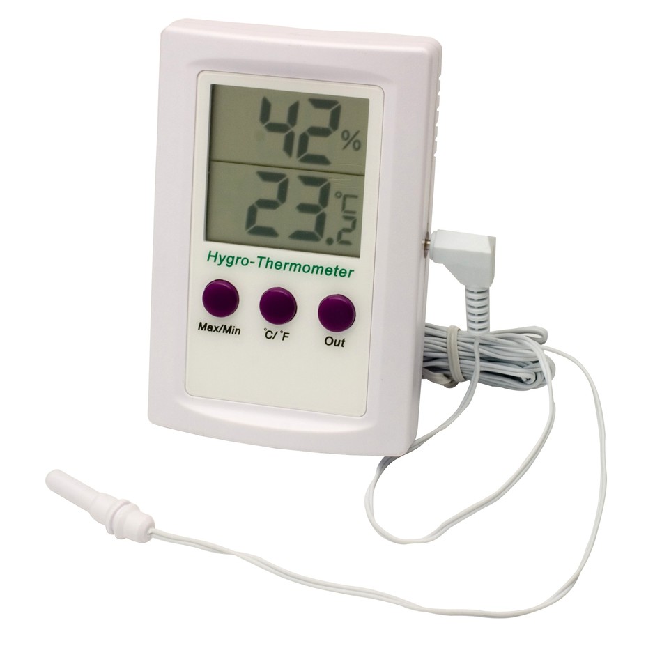 SP Bel Art H B DURAC Dual Zone ElectronicThermometer Hygrometer 0 50C