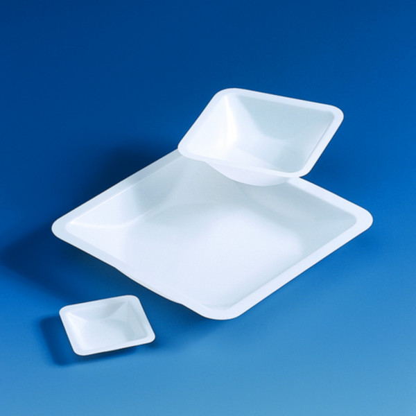 Weighing dish, PS, square shape 250 ml, 140 x 140 x 21 mm | Weighing ...