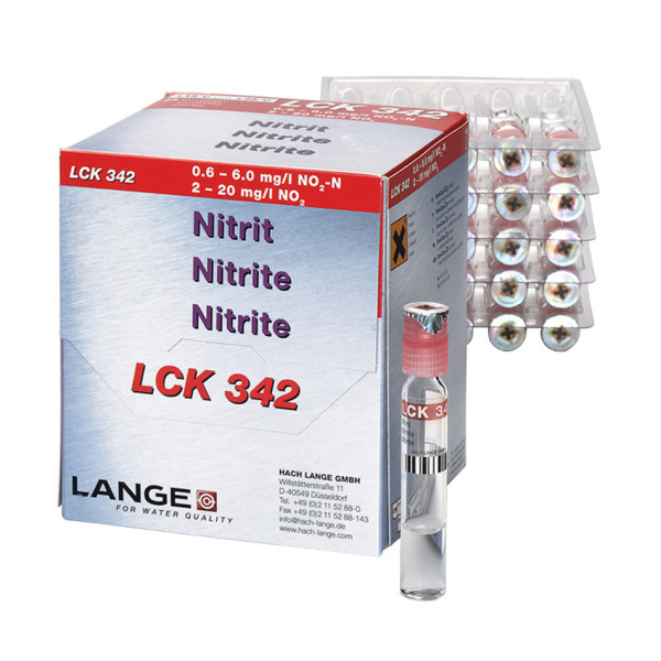 Hach Nitrit Küvetten-Test 0,6-6,0 mg/L NO2-N, 25 Bestimmungen