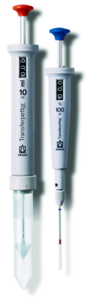 BRAND Transferpettor Digital type, DE-M, 10 - 50 µl, with glass capillaries