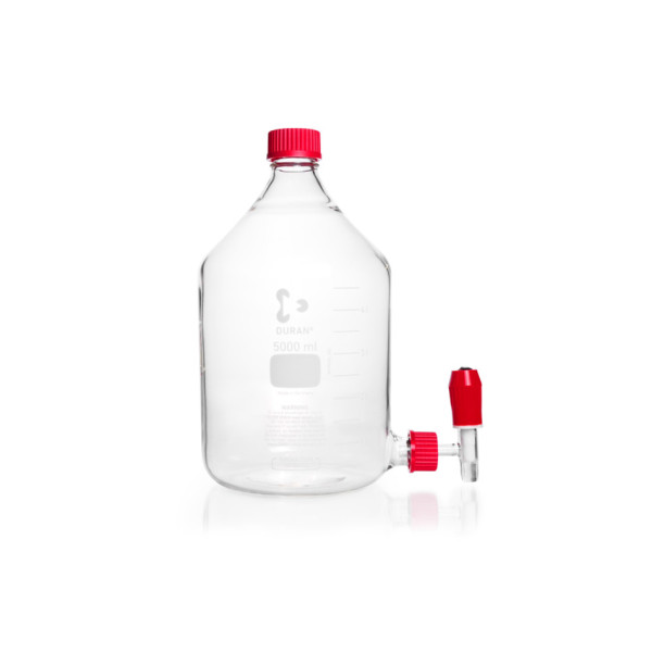 DWK DURAN® aspirator bottles with screw thread GL 45, tabulator with GL 32, complete, 2000 ml