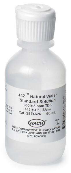 Hach Naturwasser-Standardlösung, 300 ppm gesamte gelöste Feststoffe (TDS), 50 mL