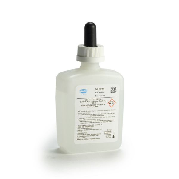 Hach Sulfuric Acid Standard Solution, 1.000 N, 100 mL MDB