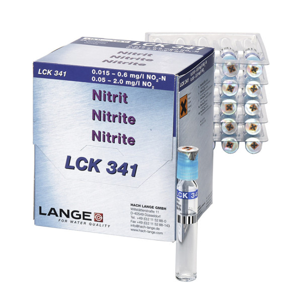 Hach Nitrit Küvetten-Test 0,015-0,6 mg/L NO2-N, 25 Bestimmungen