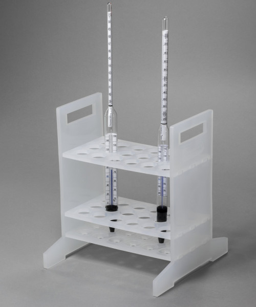 SP Bel-Art Hydrometer Rack; For Long Hydrometers,18 Places, Polypropylene