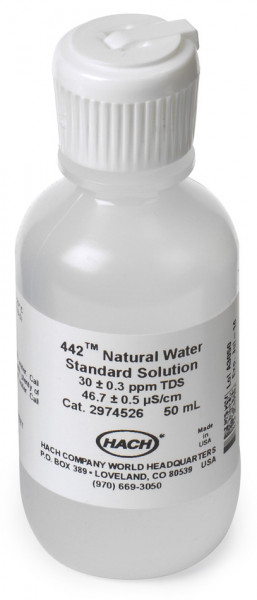 Hach Naturwasser-Standardlösung, 30 ppm gesamte gelöste Feststoffe (TDS), 50 mL