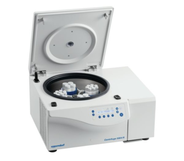 Eppendorf Centrifuge 5804 R, keypad, refrigerated, with Rotor S-4-72 incl. adapters for 15/50 mL conical tubes, 230 V/50 – 60 Hz