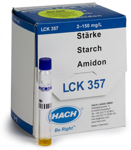 Hach Stärke Küvetten-Test 2-150 mg/L, 25 Bestimmungen