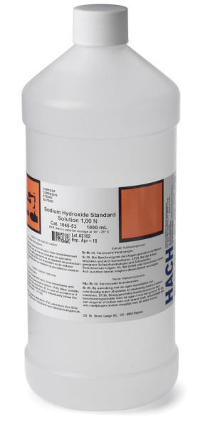 Hach Sodium hydroxide standard solution, 1.000 N, 1 L