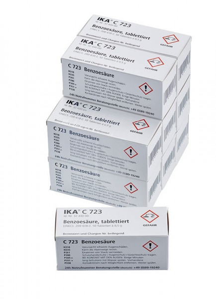 IKA C 723 Big Pack - Benzoic acid, blister package, 450 pcs.