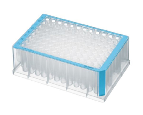 Eppendorf Deepwell Plate 96/1000 µL, DNA LoBind, 1.000 µL, PCR clean, blue, 20 plates