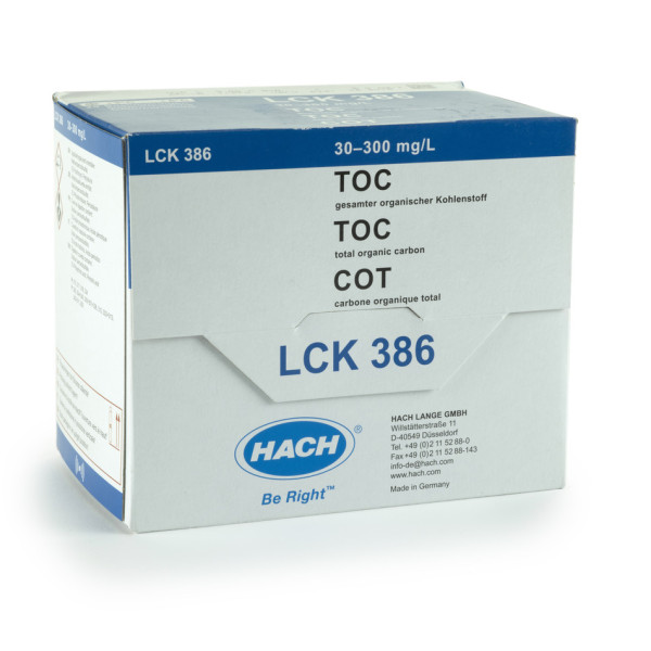 Hach TOC Küvetten-Test (Austreibmethode) 30-300 mg/L C, 25 Bestimmungen