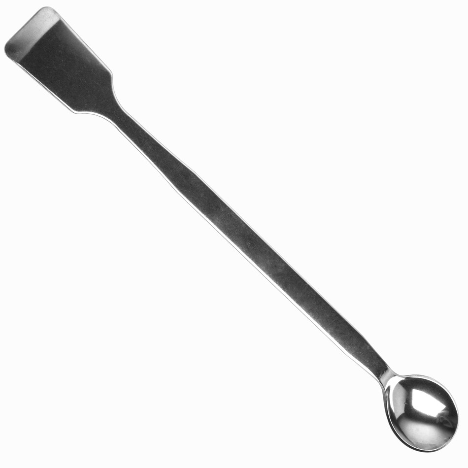 Bel-Art Stainless Steel Lab Spoon / Spatula; 5ml 30.5cm ...