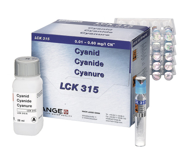 Hach Cyanid Küvetten-Test 0,01-0,6 mg/L CN, 25 Bestimmungen