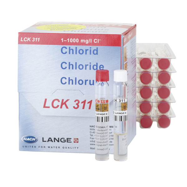 Hach Chlorid Küvetten-Test 1-70 mg/L / 70-1000 mg/L Cl?, 24 Bestimmungen