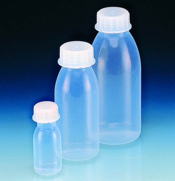 BRAND Bottle, PFA, wide neck, 500 ml, with thread S40 and screw cap