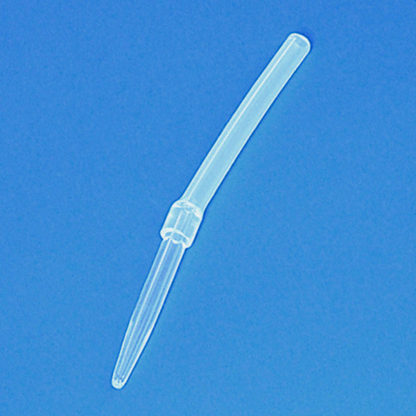 BRAND Glass discharge tip, clear glass, for automatic burette Schilling, with silicone tubing