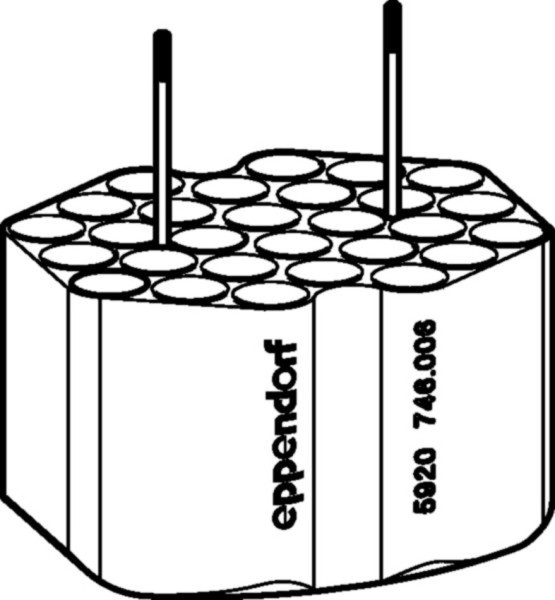 Eppendorf Adapter, for 28 tubes 9 mL, for rotor S-4xUniversal-Large, 2 pcs.