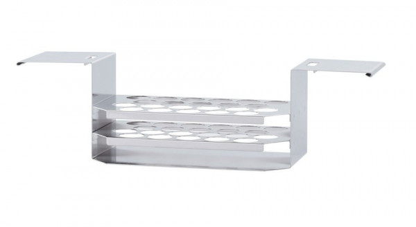 IKA Tube rack, 22mm, S, stainless - Stainless steel rack for baths size S, Ø22 mm