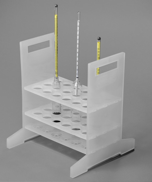 SP Bel-Art Hydrometer Rack; For Short Hydrometers, 18 Places, Polypropylene