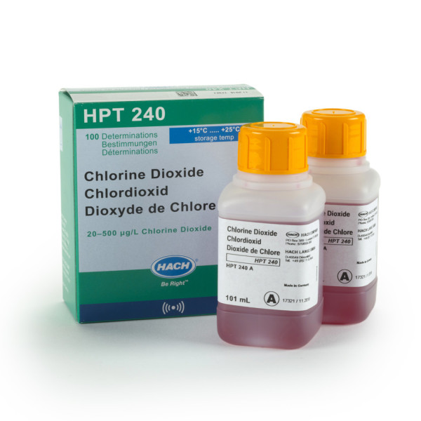 Hach Chlordioxid Reagenziensatz 0,02 - 0,50 mg/L ClO2, für 100 Tests