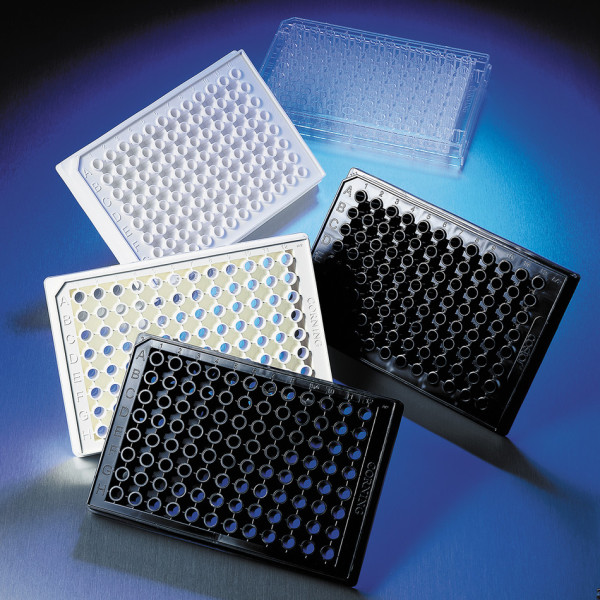 Corning® 96-well Half Area Black Flat Bottom Polystyrene NBS Microplate, 5 per Bag, without Lid, Nonsterile