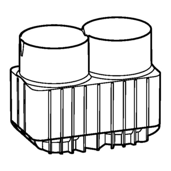 Eppendorf Adapter, for 2 bottles 250 mL flat, 175 – 225 mL conical, 2 pcs.