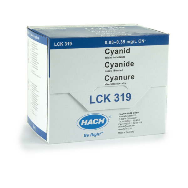 Hach Cyanid, leicht freisetzbar, Küvetten-Test 0,03-0,35 mg/L CN?, 24 Bestimmungen