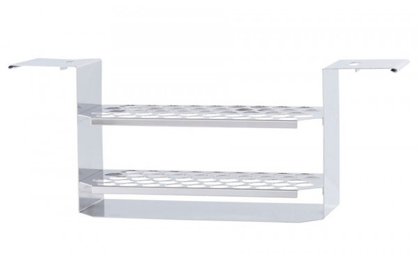 IKA Tube rack, 17mm, ML, stainless - Stainless steel rack baths size M+L, Ø17 mm