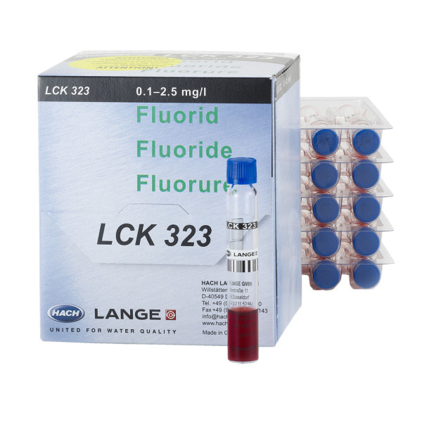 Hach Fluorid Küvetten-Test 0,1-2,5 mg/L F, 25 Bestimmungen