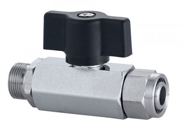 IKA Ball valve M16x1 - Ball valve, opens completely, M16x1