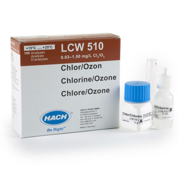 Hach Pipettier-Test Chlor/Ozon 0,03-0,4/0,05-1,5 mg/L Cl 2